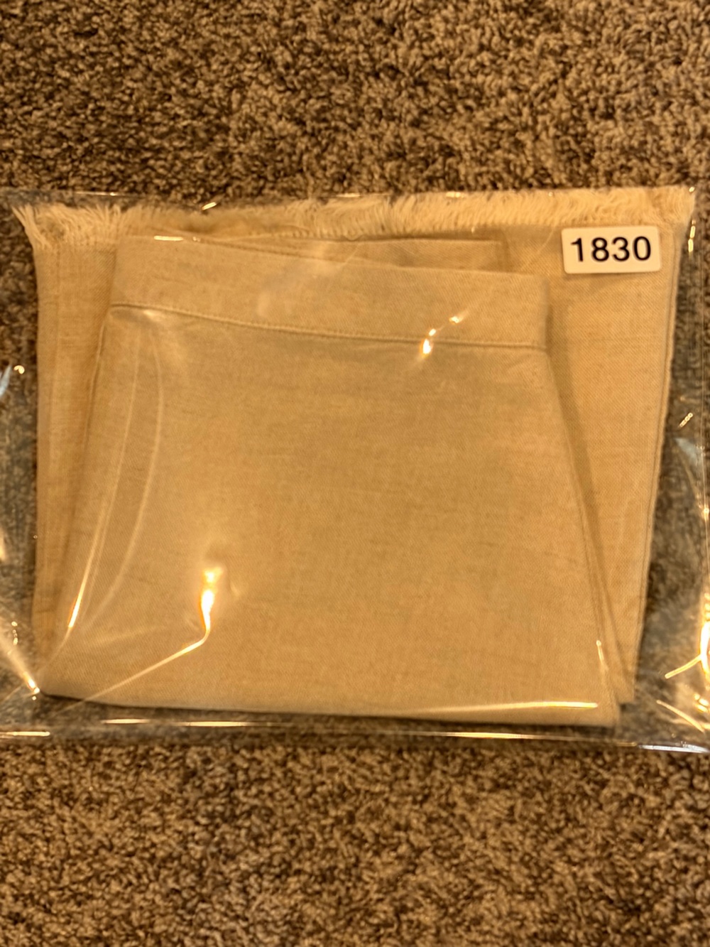 Petal & Pup Beige Linen Raw-Hem A-Line Mini Skirt | M - Picture 8 of 9